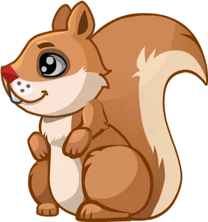 Cute Cartoon Squirrel