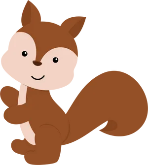 Cute Cartoon Squirrel