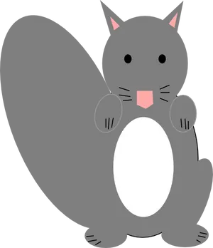 Cute Cartoon Squirrel