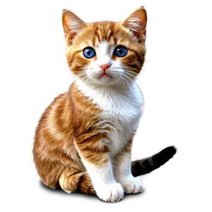 Cute Cat Art Png 05232024 PNG image