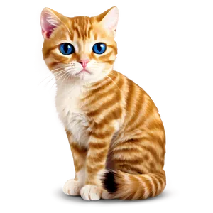 Cute Cat Cartoon PNG 88