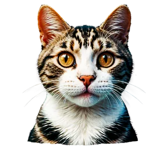 Cute Cat Face Clipart Png 06132024 PNG image