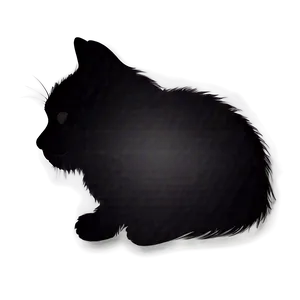 Cute Cat Silhouette PNG Cbj91