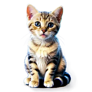 Cute Cat Sketch PNG 71