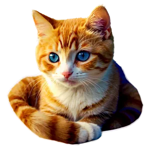 Cute Cat Sticker Png 05232024 PNG image