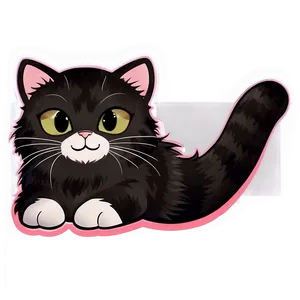 Cute Cat Sticker PNG 2