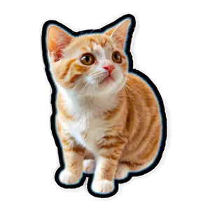 Cute Cat Sticker PNG Xsb67