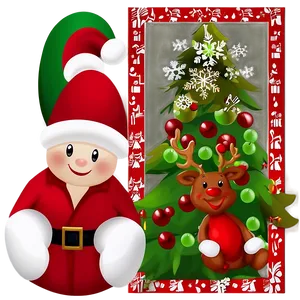 Cute Christmas Card Png 62 PNG image