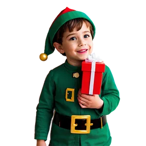 Cute Christmas Elf Character Png 06252024 PNG image