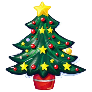 Cute Christmas Tree Png 06252024 PNG image