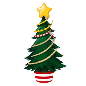 Cute Christmas Tree PNG 06252024