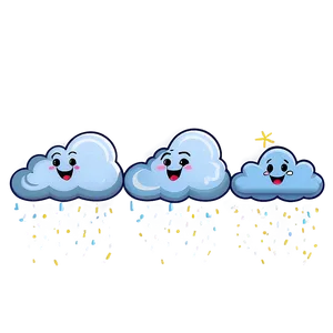 Cute Cloud Cartoon PNG 06252024 PNG