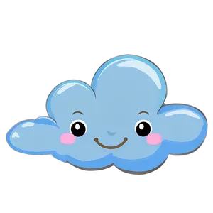 Cute Cloud Cartoon PNG Ito PNG