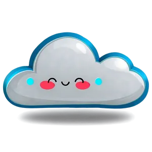 Cute Cloud D PNG