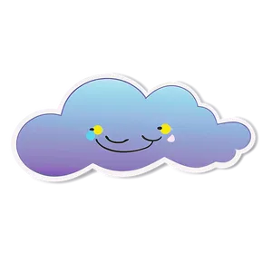 Cute Cloud Vector For Kids Png Rxh30 PNG image