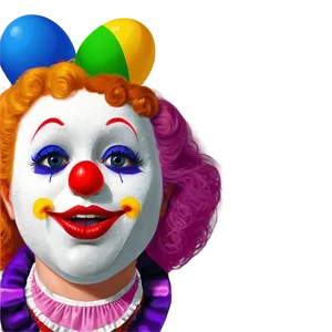 Cute Clown Sketch PNG 05232024