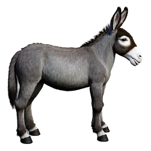 Cute Donkey Character PNG 79