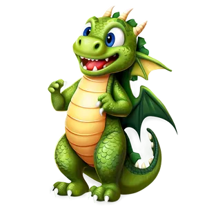 Cute Dragon Cartoon Png 06262024 PNG image