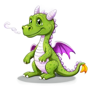 Cute Dragon In Forest PNG 46
