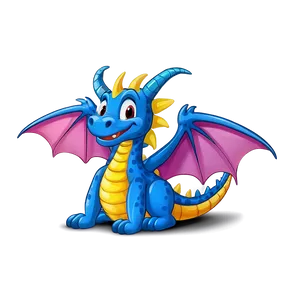 Cute Dragon With Wings Png 92 PNG image