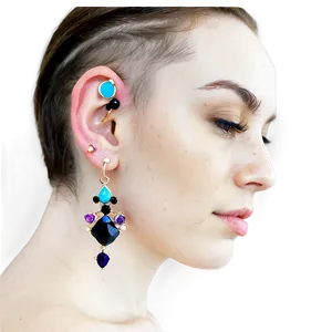 Cute Ear Piercing Combinations Png Jva58 PNG image