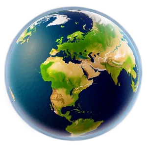 Cute Earth Cartoon PNG Cbw PNG