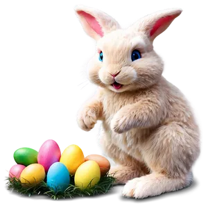 Cute Easter Bunny PNG Cau84