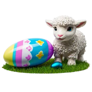 Cute Easter Lamb Png Jqd PNG image