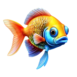 Cute Fantasy Fish PNG 06292024