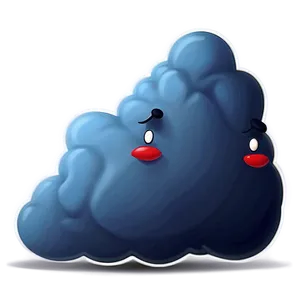 Cute Fart Cloud Cartoon Png 8 PNG image