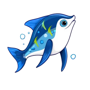 Cute Fin Illustration Png 12 PNG image