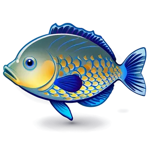 Cute Fish Illustration PNG 30