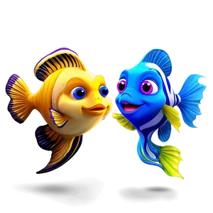 Cute Fish School PNG Oac PNG