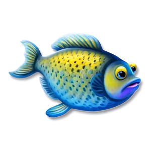 Cute Fish With Smile PNG Vdc