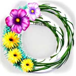 Cute Floral Wreaths PNG 06292024 PNG