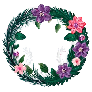 Cute Floral Wreaths PNG 2 PNG