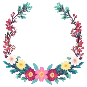 Cute Floral Wreaths PNG 32 PNG