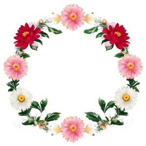 Cute Flower Frame Png Swn50 PNG image