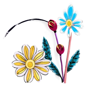 Cute Flower Outline Png 05252024 PNG image