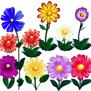 Cute Flowers A PNG image