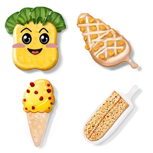 Cute Food Concepts PNG 06252024