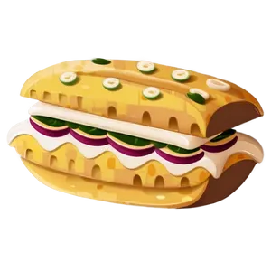 Cute Food Illustration PNG Ton