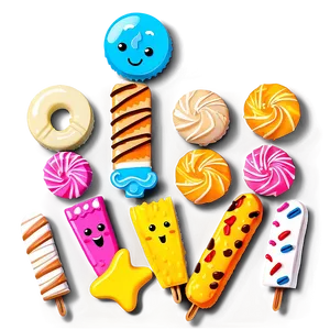 Cute Food Treats PNG Ime PNG