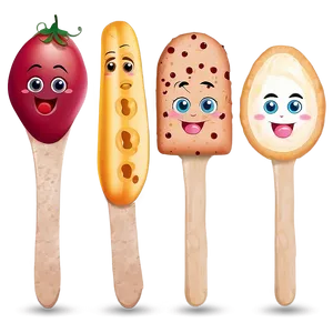 Cute Food With Faces PNG Cbi55 PNG