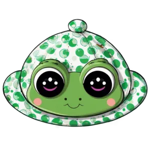 Cute Frog Hat Illustration Png 64 PNG image