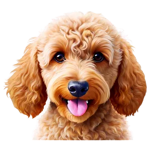 Cute Goldendoodle Dog Png 78 PNG image