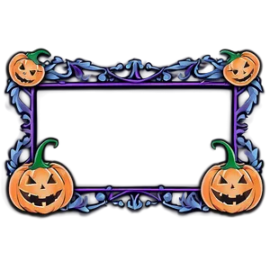 Cute Halloween Border Design Png 06202024 PNG image