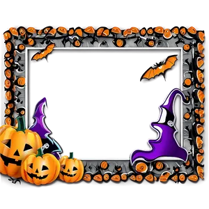 Cute Halloween Border Design Png 06202024 PNG image