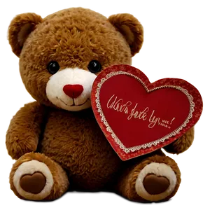 Cute Happy Valentines Teddy Png Enk PNG image