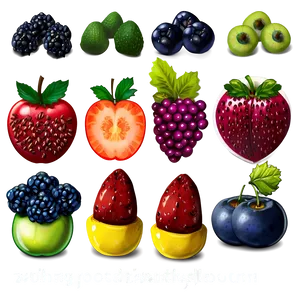 Cute Healthy Food PNG 06252024